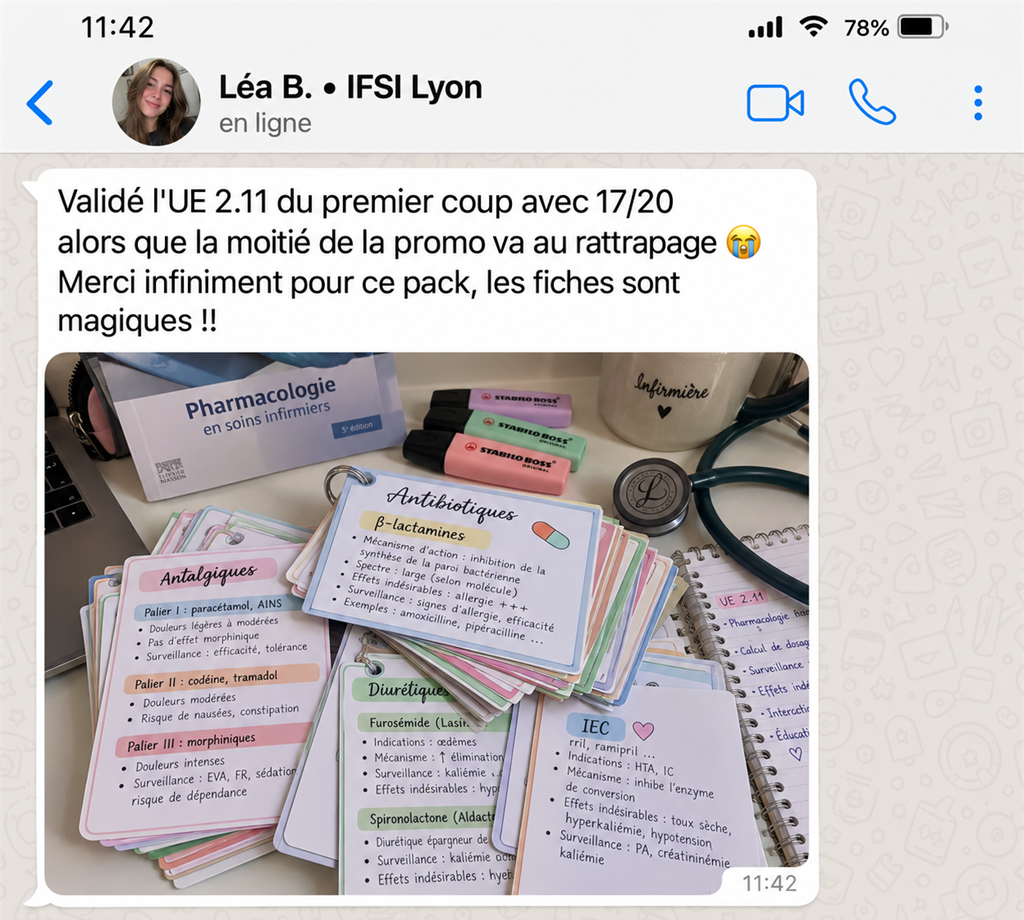 Capture WhatsApp Léa IFSI Lyon